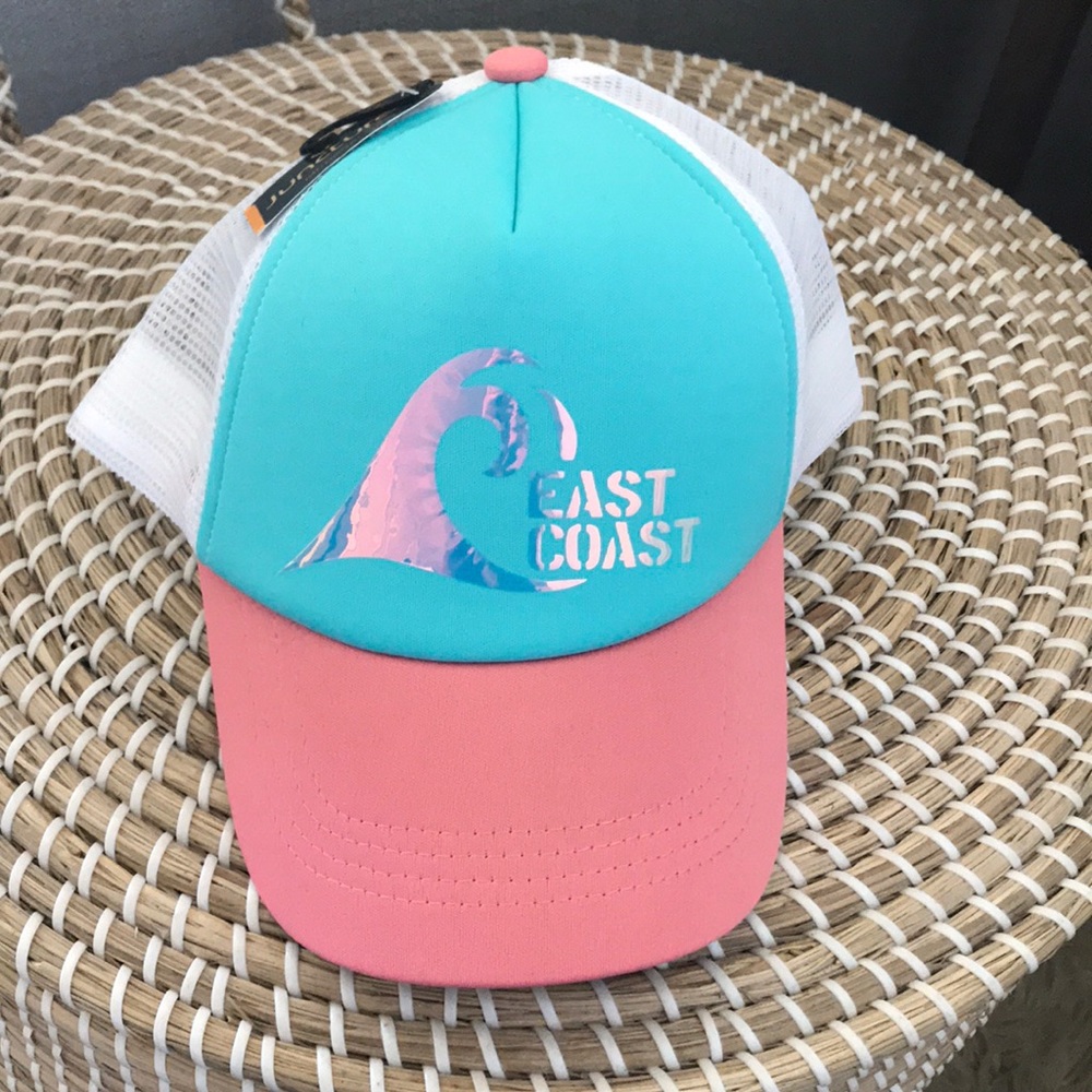 “East Coast” Metallic Trucker Hat *NWT*